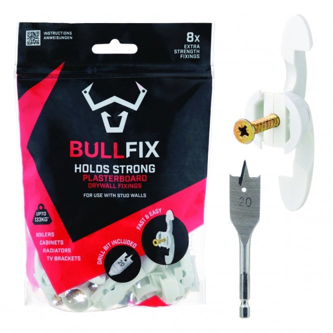 BULLFIX  Extra Heavy Duty Plasterboard Fixings Starter Pack of 8