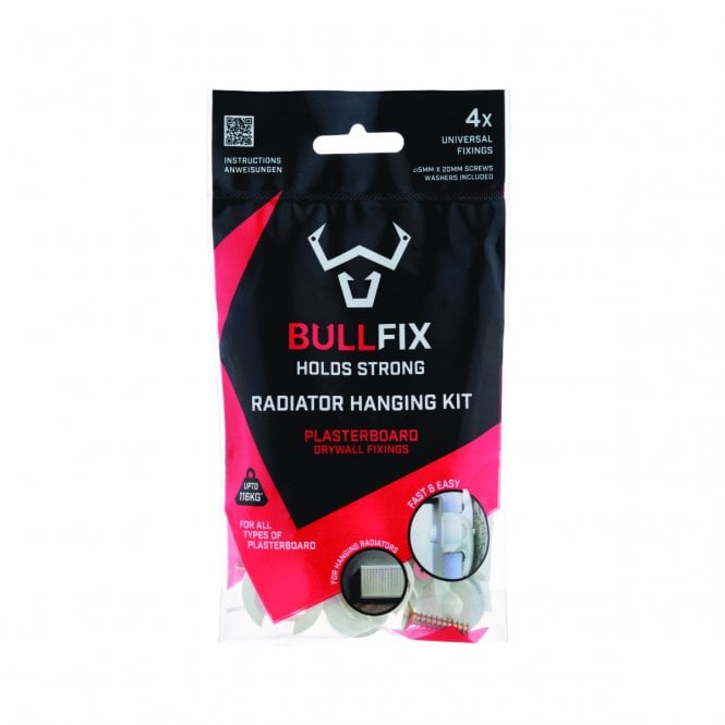BULLFIX  Radiator Heavy Duty Plasterboard Fixings 4 Pack