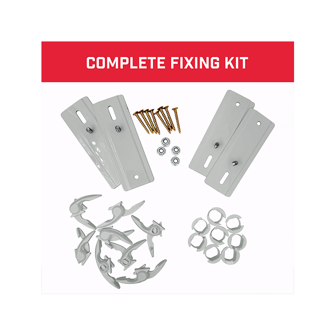 BULLFIX  Radiator Support Bracket Kit White RAD-SUP-W
