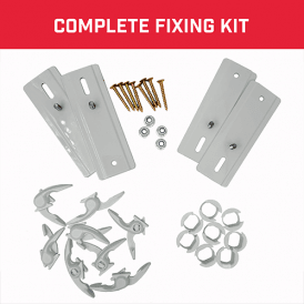 Bullfix Radiator Support Bracket Kit White RAD-SUP-W