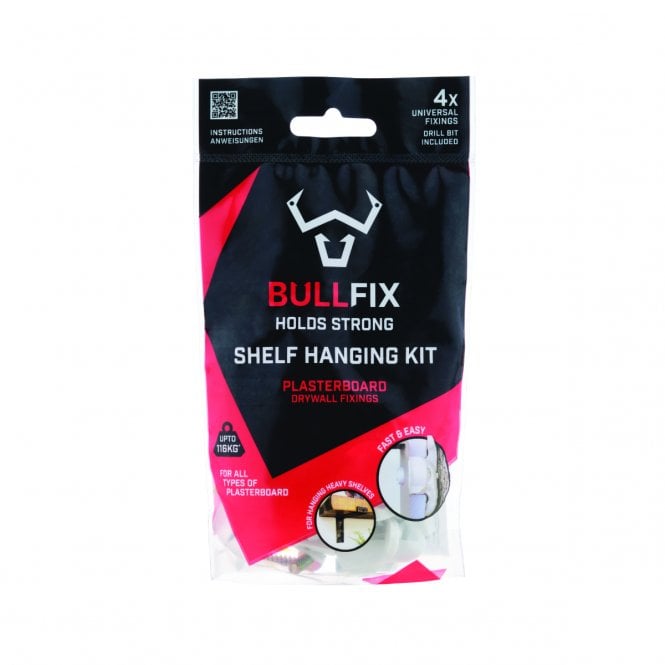 BULLFIX  Shelf Heavy Duty Plasterboard Fixings 4 Pack