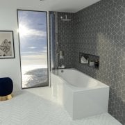 P-Shape Showerbaths