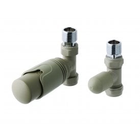 Eastbrook 15mm Straight TRV & Lockshield Valve Matt Cappuccino   41.3028