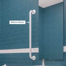 Eastbrook 450mm Grab Rail White   40.0231