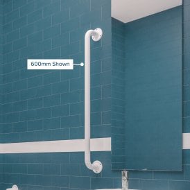 Eastbrook 600mm Grab Rail White   40.0241