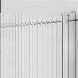 Eastbrook 6mm Straight Bath Screen In Fluted Glass Right Hand Chrome   49.5104