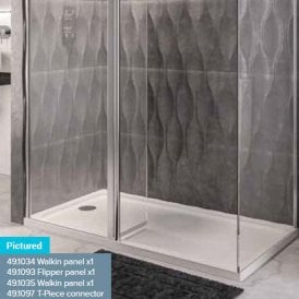 Eastbrook 8mm Flipper Panel 300mm x 2000mm Chrome   49.1093