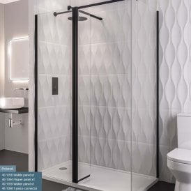 Eastbrook 8mm Flipper Panel 300mm x 2000mm Matt Black   49.1094