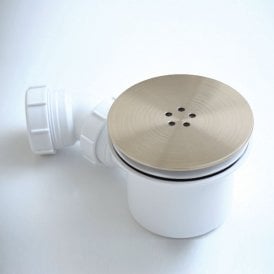 Eastbrook 90mm Fast Flow Shower Waste Brushed Brass   14.504