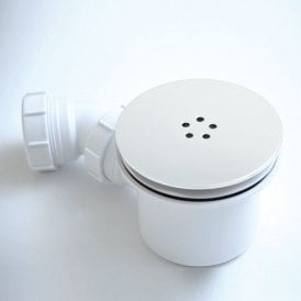 Eastbrook 90mm Fast Flow Shower Waste Matt White   14.508