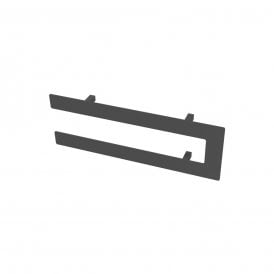 Eastbrook Addington Double Flat Style Towel Hanger 440mm Matt Anthracite   91.0106
