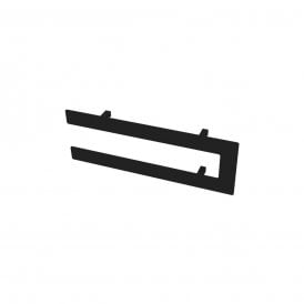 Eastbrook Addington Double Flat Style Towel Hanger 440mm Matt Black 101.0158