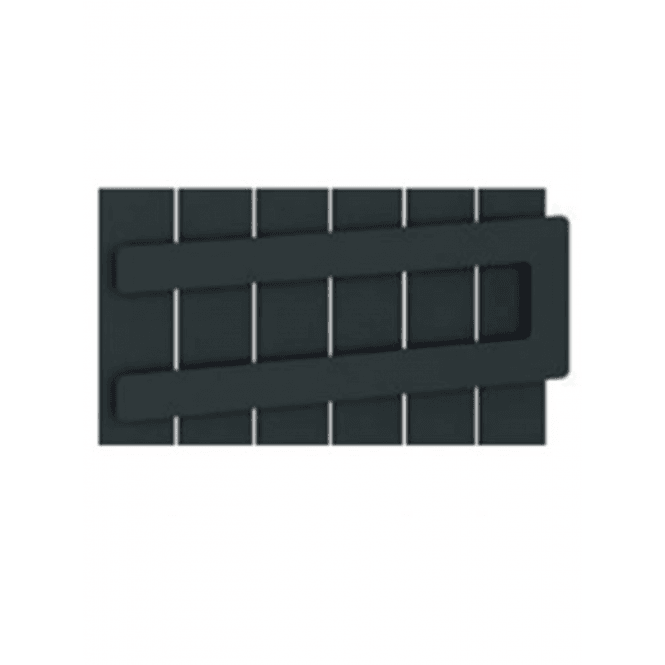 Eastbrook  Addington Double Flat Style Towel Hanger 514mm Matt Anthracite   91.0107