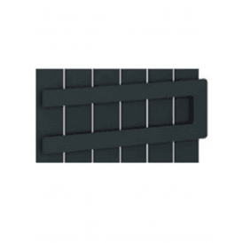 Eastbrook Addington Double Flat Style Towel Hanger 514mm Matt Anthracite   91.0107