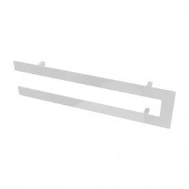 Eastbrook Addington Double Flat Style Towel Hanger 588mm Gloss White   91.0103