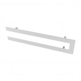 Eastbrook Addington Double Flat Style Towel Hanger 662mm Gloss White 101.0149