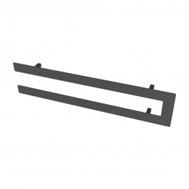 Eastbrook Addington Double Flat Style Towel Hanger 662mm Matt Anthracite 101.0155
