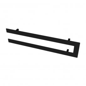 Eastbrook Addington Double Flat Style Towel Hanger 662mm Matt Black 101.0161
