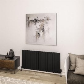 Eastbrook Addington II Radiator 600mm x 1262mm Type 20 Matt Black   62.0245