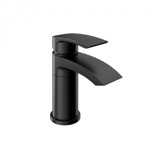 Eastbrook  Alveston Mini Swivel Basin Tap With Waste Matt Black   93.1049