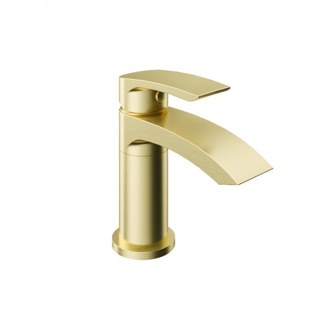 Eastbrook  Alveston Swivel Basin Tap With Waste Brushed Brass   93.1053