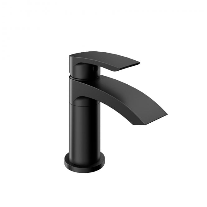 Eastbrook  Alveston Swivel Basin Tap With Waste Matt Black   93.1048