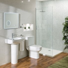 Eastbrook Andelle 540mm 1 Tap Hole Basin White   24.0008