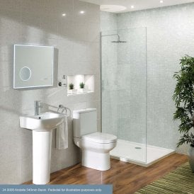 Eastbrook Andelle 540mm 1 Tap Hole Basin White   24.0008
