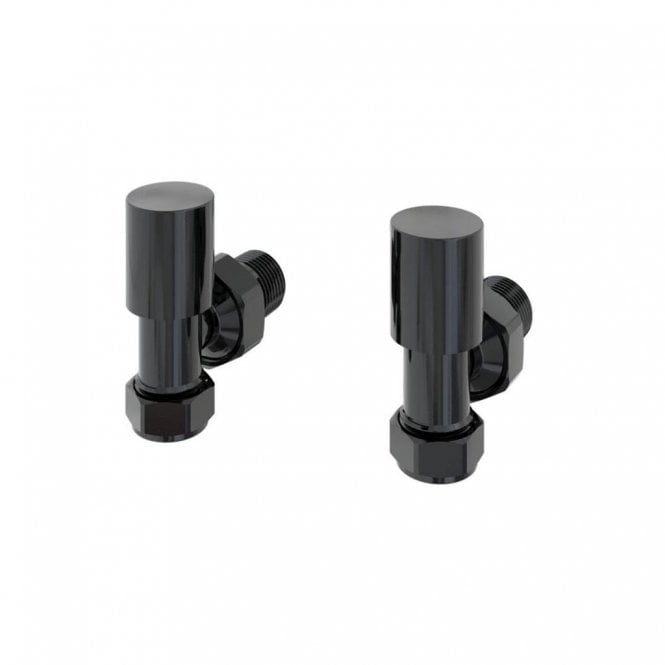 Eastbrook  Angled Radiator Valve (Pair) Black Gold   12.070
