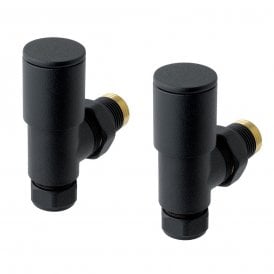Eastbrook Angled Radiator Valve (Pair) Matt Black   41.3012