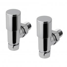 Eastbrook Angled Radiator Valves (Pair) Chrome   41.3007