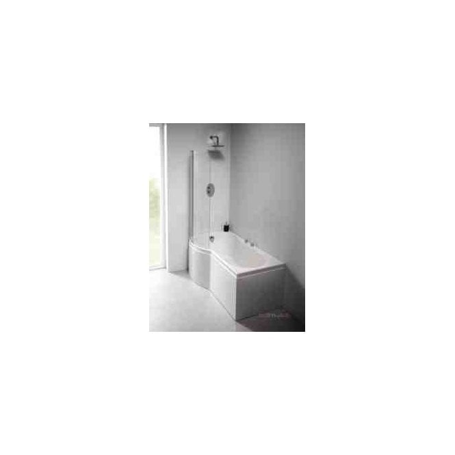 Eastbrook  Arc Shower Screen 6mm Easy Clean Silver   58.713