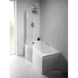 Eastbrook Arc Shower Screen 6mm Easy Clean Silver   58.713