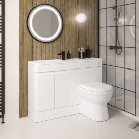Eastbrook Arda 60cm Left Hand Door Base Unit High Gloss White   37.2089