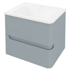 Eastbrook Arda 60cm Wall Hung Unit Right Hand Matt Grey   37.1032