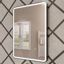 Eastbrook Arno 500mm x 700mm LED Mirror Black Frame   40.1020