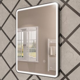 Eastbrook Arno 500mm x 700mm LED Mirror Black Frame   40.1020