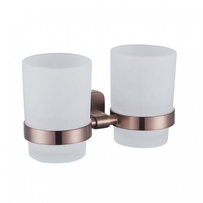 Eastbrook  Asti Double Tumbler Holder Brushed Bronze 52.487