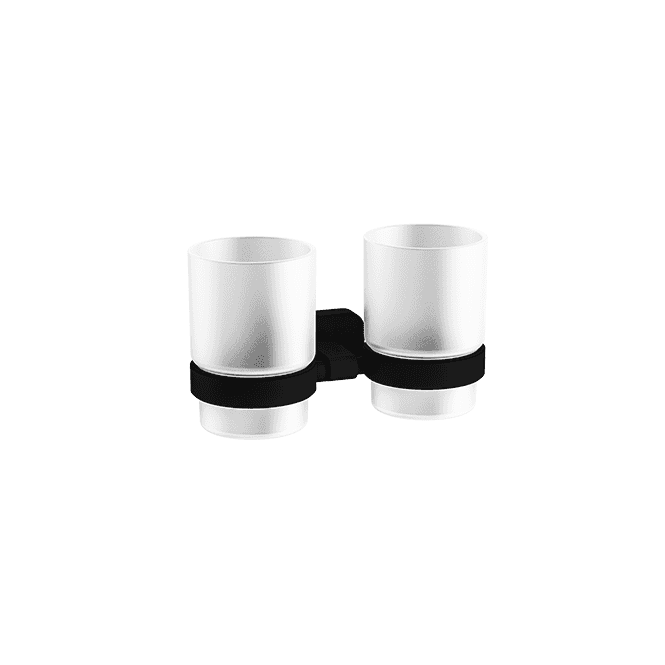 Eastbrook  Asti Double Tumbler Holder Matt Black   52.427