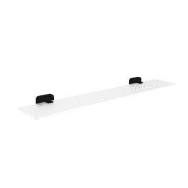 Eastbrook Asti Glass Shelf Matt Black   52.433
