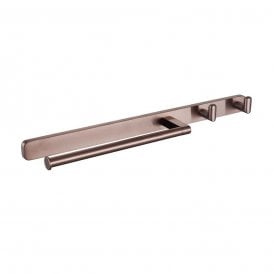 Eastbrook Asti Towel Ring And Double Hook Brushed Bronze 52.481