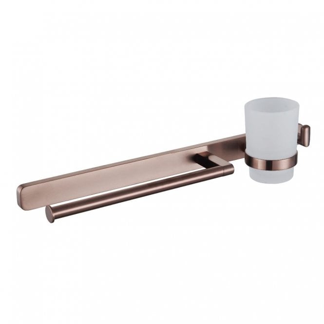 Eastbrook  Asti Towel Ring - Hook And Tumbler Holder Brushed Bronze 52.482