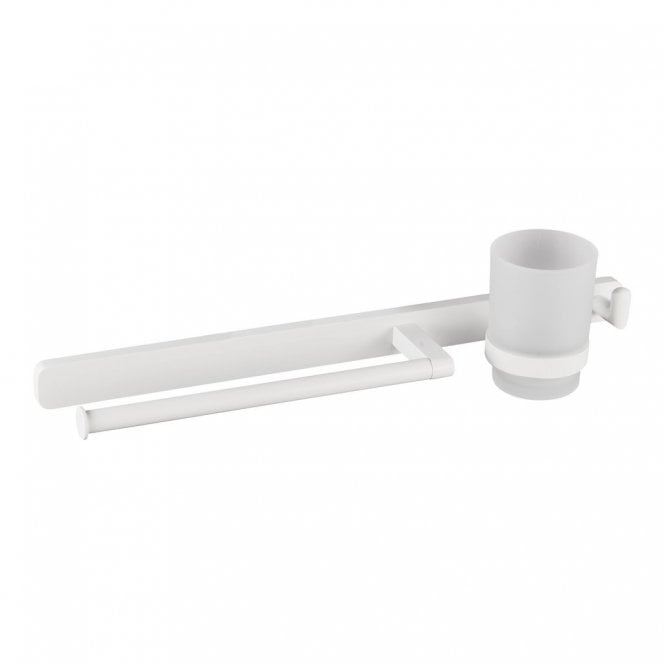 Eastbrook  Asti Towel Ring Hook & Tumbler Holder Matt White   52.462