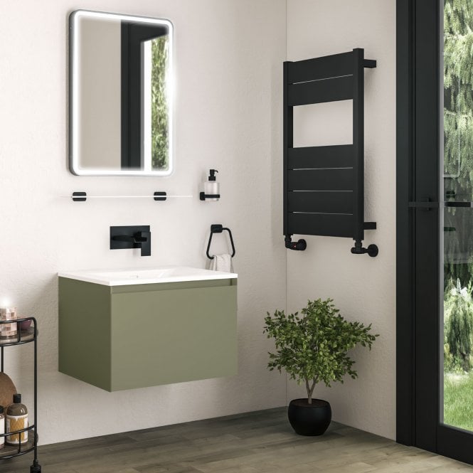 Eastbrook  Badbury 60cm Wall Hung Unit 1 Drawer Savannah Green   72.0028