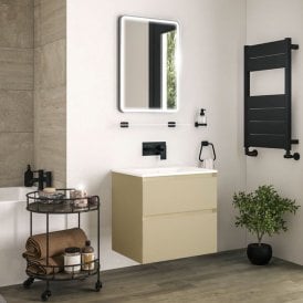 Eastbrook Badbury 60cm Wall Hung Unit 2 Drawer Sahara   72.0026