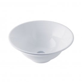 Eastbrook Barbro 46cm x 46cm Cast Marble Sit On Basin White   51.033