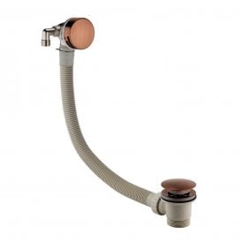 Eastbrook Bath Push Button Waste With Overflow Filler Brushed bronze 98.1018