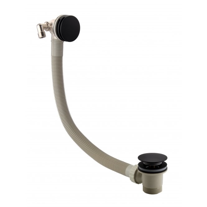 Eastbrook  Bath Waste With Overflow Filler Matt Black   98.1015