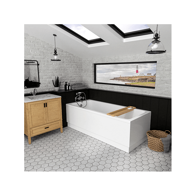 Eastbrook  Beauforte 1810mm x 810mm Non-Adjustable L Shaped Panel   42.6035