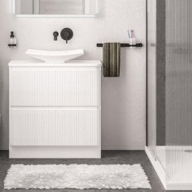 Eastbrook Belice 80cm Floor Standing Drawer Base Unit High Gloss White 37.2099